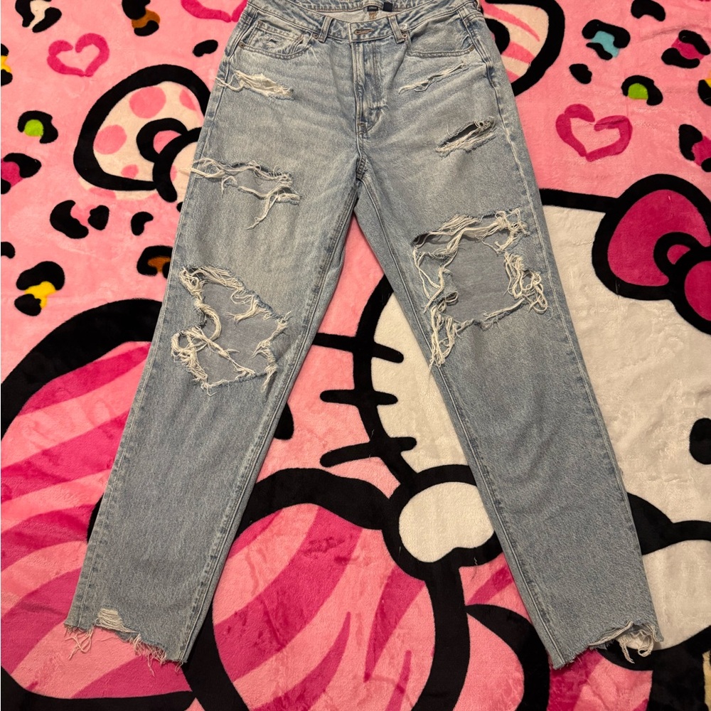 American Eagle Outfitters Ripped Light Blue Jeans